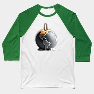 Melting Earth Baseball T-Shirt